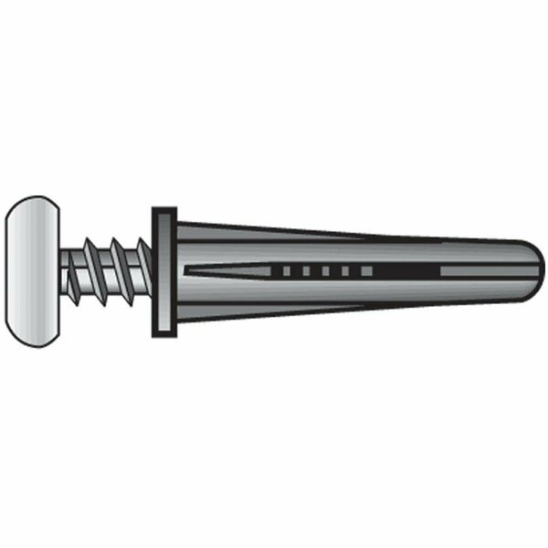 Aceds 6-8 Plastic Anchor with Screw Zinc, 60PK 5335054